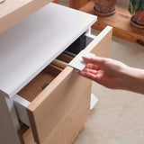 Neat Filing Cabinet - Cabinet-Color-White/Front-Panels-Cherrywood - Cabinet-Color-Blanc/Front-Panels-Cerisier
