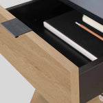 Neat Filing Cabinet - Black-White Oak - Noir-Chêne Blanc