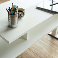 White Ergonomic Desk Shelf - Ergonofis